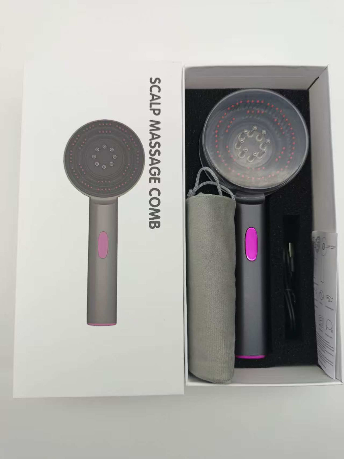 Scalp Hair Care Massage Comb - in use