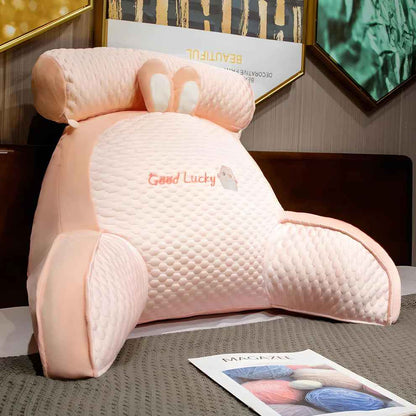Dinosaur Bed Rest Pillow with Arms – Plush Reading & TV Backrest