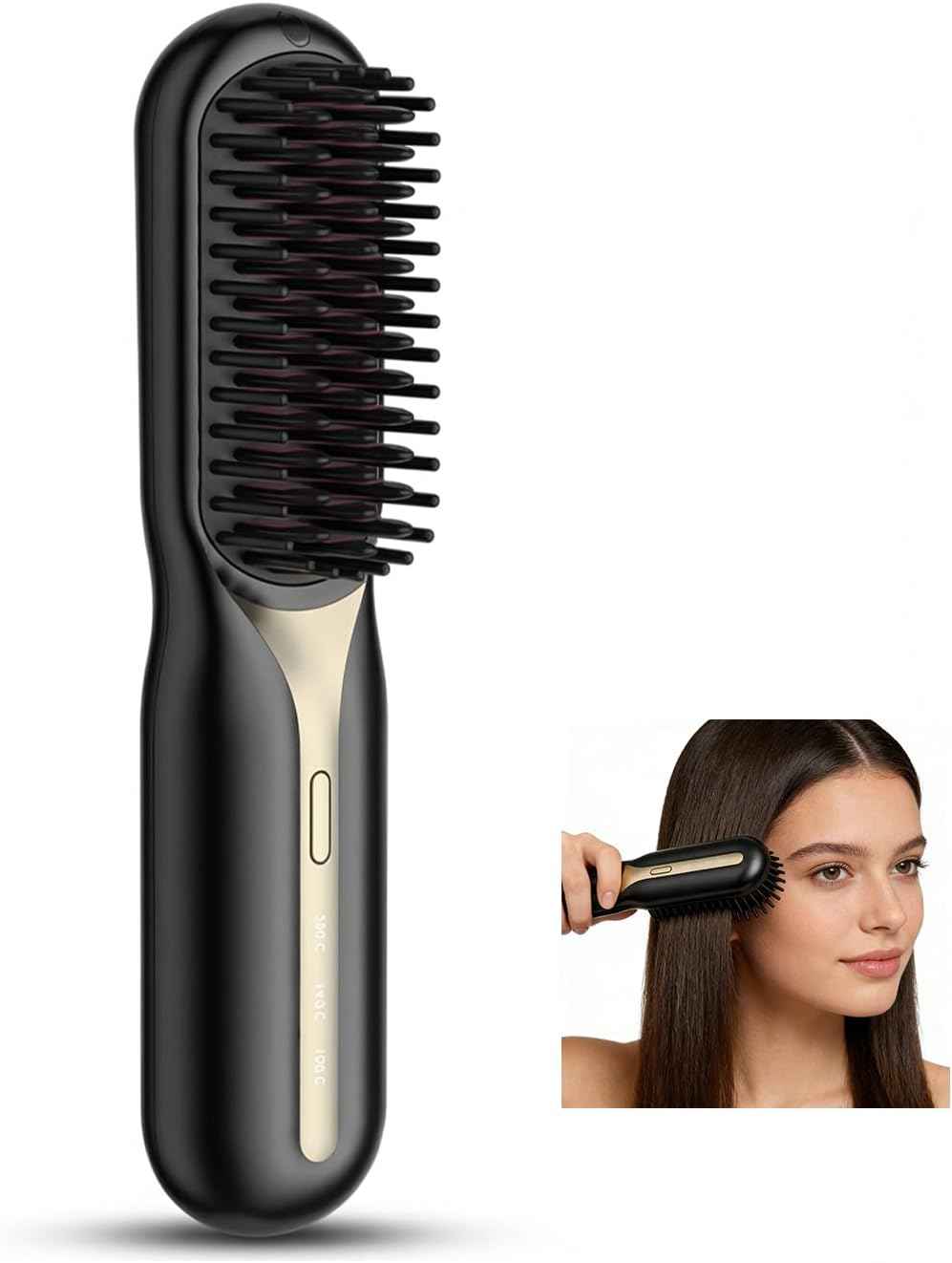Rechargeable Ionic Straightening Brush