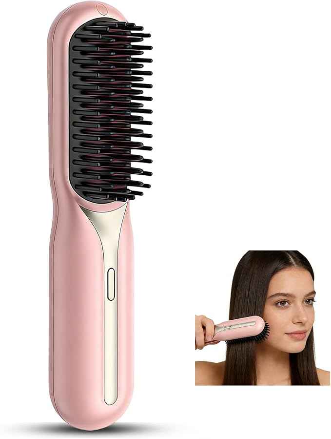 Rechargeable Ionic Straightening Brush