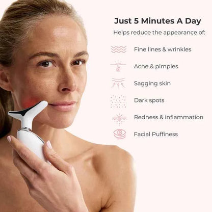 7-Color EMS LED Neck & Facial Massager
