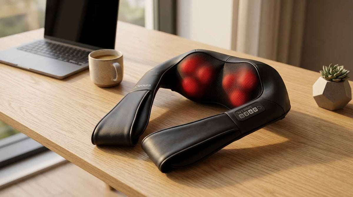 Shiatsu 4D Kneading Neck & Shoulder Massager with Heat — Signature Edition