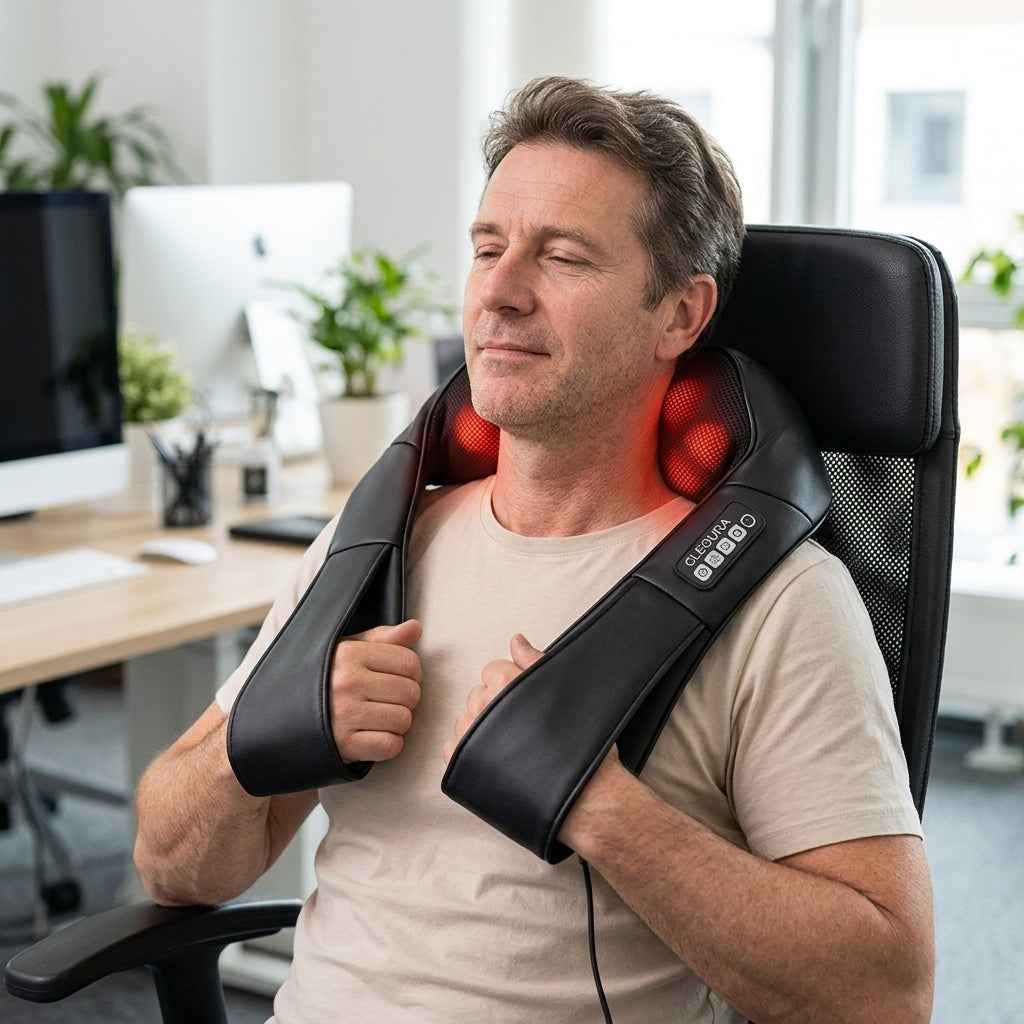 Shiatsu 4D Kneading Neck & Shoulder Massager with Heat — Signature Edition