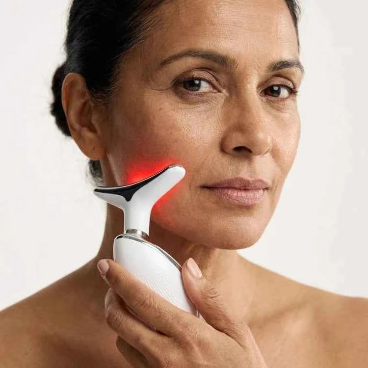 7-Color EMS LED Neck & Facial Massager