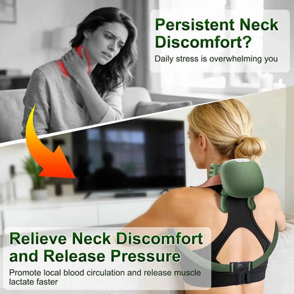 Shiatsu 4D Kneading Neck, Shoulder & Back Massager with Heat