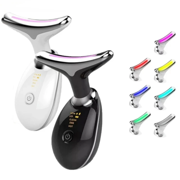7-Color EMS LED Neck & Facial Massager