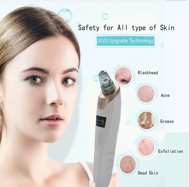 Blackhead Remover Pore Vacuum – Deep Cleansing Facial Suction Device