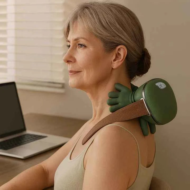 Shiatsu 4D Kneading Neck, Shoulder & Back Massager with Heat
