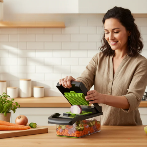 14-in-1 Stainless Steel Vegetable Chopper - product photo