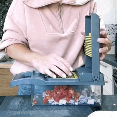 14-in-1 Stainless Steel Vegetable Chopper - product demo