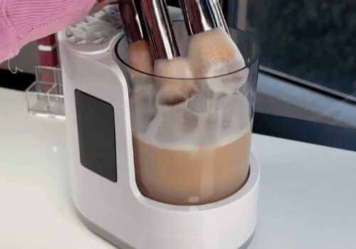Electric Makeup Brush Cleaner Kit - product demo